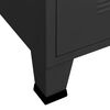 vidaXL Industrial TV Cabinet Black 105x35x42 cm Metal