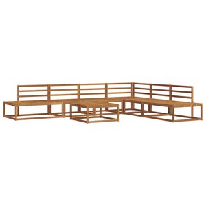 vidaXL Outdoor Sofa Set Natural Solid Acacia Wood