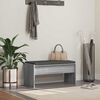 vidaXL Hall Bench with Cushion Grey Sonoma 83 x 38 x 40 cm