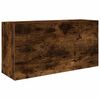 vidaXL Bathroom Wall Cabinet Smoked Oak 80x25x40 cm Engineered Wood
