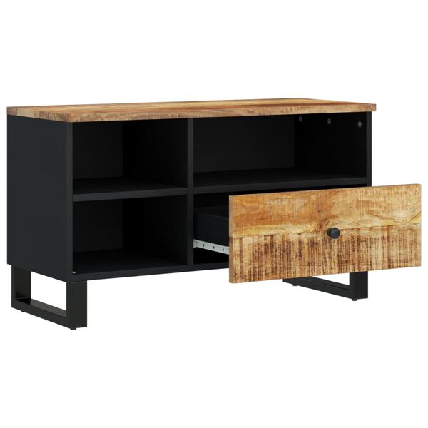 vidaXL TV Cabinet 80x33x46 cm Solid Wood Mango&Engineered Wood