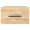 vidaXL Wall-mounted Bedside Cabinets 2 pcs Sonoma Oak 35x35x20 cm