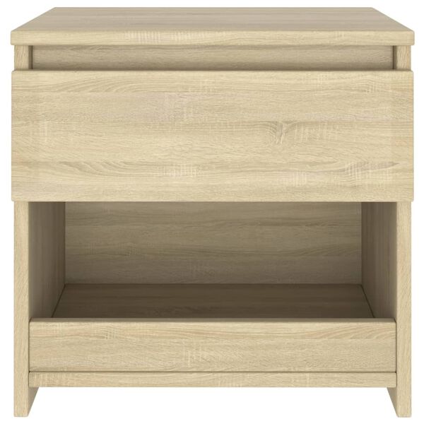vidaXL Bedside Cabinet Sonoma Oak 40x30x39 cm Engineered Wood