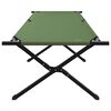 vidaXL Folding Camping Bed Manual Green 210 x 80 x 46 cm Oxford fabric