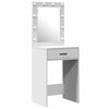 vidaXL Dressing Table with Door White 50 x 41 x 135 cm Engineered Wood