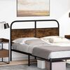 vidaXL Replace Headboard Smoked Oak 135 cm Steel and Engineered Wood