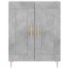 vidaXL Highboard Concrete Grey 69.5x34x180 cm Engineered Wood