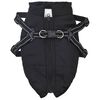 vidaXL Dog Coat with Harness Waterproof Reflective Black S