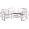 vidaXL Sofa Sets 4 pcs Natural Solid Acacia Wood