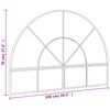 vidaXL Wall Mirror Black 100x70 cm Arch Iron
