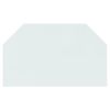 vidaXL Fireplace Glass Plate Hexagon 100x60 cm