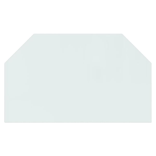 vidaXL Fireplace Glass Plate Hexagon 100x60 cm