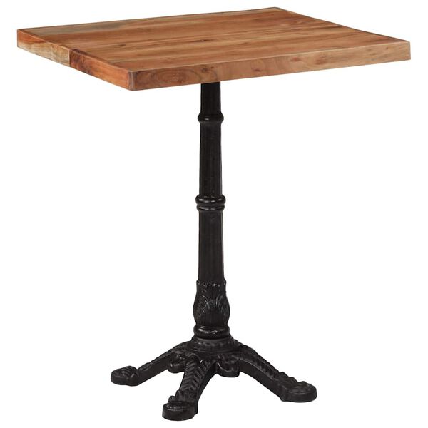 vidaXL Bistro Table 60x60x76 cm Solid Acacia Wood