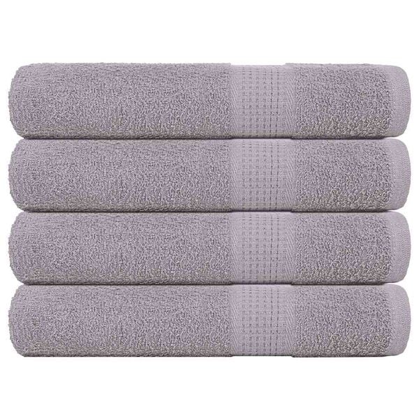 vidaXL Sauna Towels "FROGN" 4 pcs Grey 80x200 cm 360 gsm
