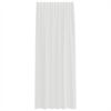 vidaXL Voile Curtains with Rod Pockets 2 pcs White