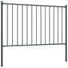 vidaXL Fence Panel Woerden with Posts Steel 1.7x0.75 m Anthracite