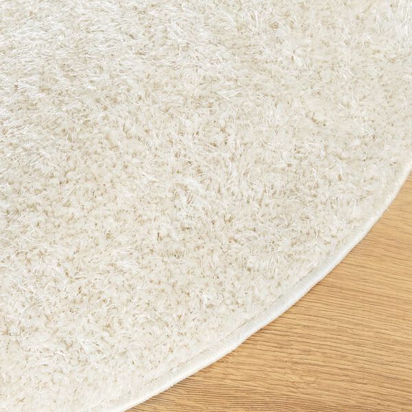 vidaXL Rug ISTAN High Pile Shiny Look Cream &Oslash; 160 cm