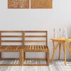 vidaXL Outdoor Middle Sofa Solid Acacia Wood Natural 59 x 63 x 73 cm