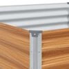 vidaXL Garden Raised Bed 390 x 100 x 68 cm Galvanised Steel