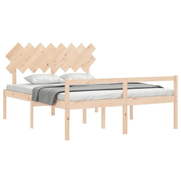 vidaXL Senior Bed without Mattress 160x200 cm Solid Wood
