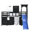 vidaXL Kids' Loft Bed with Tower without Mattress White&Black 90x190cm