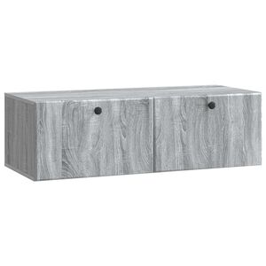 vidaXL Wall-Mounted TV Cabinet 98 x 41 x 30 cm Grey Sonoma