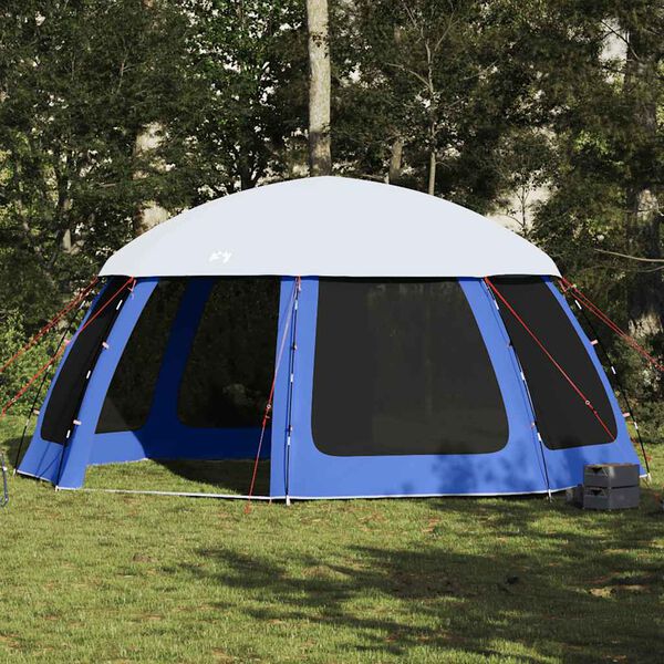 vidaXL Pool Tent with Removable Fly & Mesh Walls Azure Blue 510x510 cm