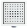 vidaXL Dot Shower Drain Silver 20 x 20 cm Stainless Steel 304