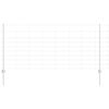 vidaXL Outdoor Wild Fence with Posts 25 x 1 m Galvanised Steel Silver