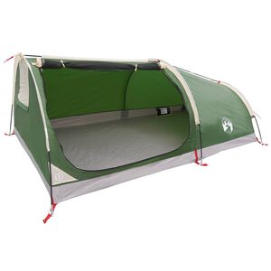 vidaXL Hiking Tent Water-Resistant 1-Person 1-Person Green