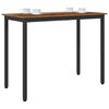 vidaXL Table Old Wood 100 x 50 x 76.5 cm Engineered Wood and Steel