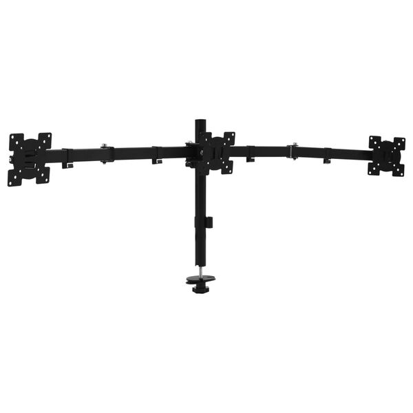 vidaXL Triple Monitor Desk Mount Stand 13-23