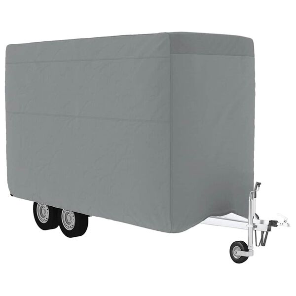 vidaXL Horse Trailer Cover Grey 376x168x240 cm Non-woven Fabric