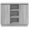 vidaXL LED Sideboard Grey Sonoma 90 x 32 x 75 cm Engineered Wood