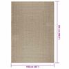 vidaXL Rug ZIZUR Beige 160x230 cm Jute Look Indoor and Outdoor