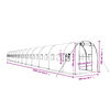 vidaXL Greenhouse with Steel Frame Green 48m&sup2; 24x2x2 m