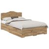 vidaXL Bed Frame with Drawer Artisan Oak 120 x 190 cm Engineered Wood