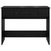 vidaXL Dressing Table Black oak 100 x 45 x 76 cm Engineered Wood