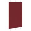 vidaXL Pleated Blind Bordeaux Red 120x200 cm Fabric Width 119.4 cm Polyester