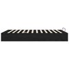 vidaXL Ottoman Bed Frame Black Oak 203 x 140 x 25 cm Engineered Wood