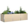 vidaXL Planter Ivory 290 x 100 x 75 cm Galvanised Steel