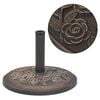 vidaXL Parasol Base | Bronze | Resin, Steel | Standard | Decorative Inlays
