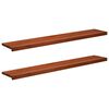 vidaXL Window Sills 2 pcs Brown 140 x 25 x 2 cm Solid Beech Wood