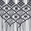 vidaXL Macrame Curtain Anthracite 140x240 cm Cotton