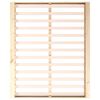vidaXL Bed Frame without Mattress 150x200 cm King Size King Size Solid Wood