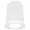vidaXL Toilet Seat Adjustable White 48.5 x 36 x 5 cm Polypropylene