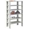 vidaXL Shoe Rack Concrete Oak 61x32x105 cm Engineered Wood