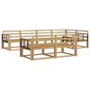 vidaXL Outdoor Sofa Set 8 pcs White 327 x 168.5 x 73 cm