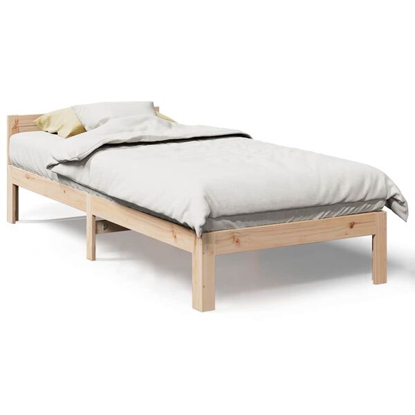 vidaXL Bed Frame without Mattress 90x200 cm Solid Wood Pine