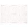 vidaXL Wall Headboard White 159.5x3x110 cm Solid Wood Pine